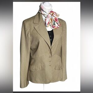 Tailored Tan Preppy Vintage Y2K Blazer